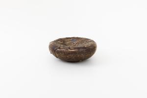 くぼみ台皿 S 黒 A