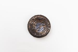 くぼみ台皿 S 黒 C