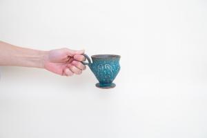 足付マグ 青 イッチン B