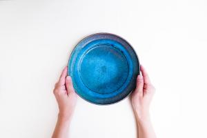 リムプレート　深　φ220　青　B