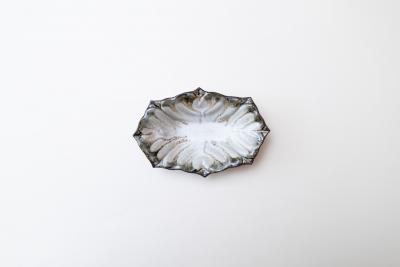 ハート鉢 長方 白 M