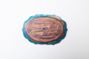 6トンガリオーバル皿 M 青
