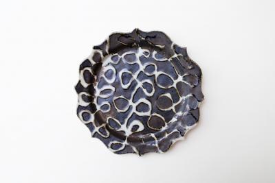 8トンガリ リム皿 L ツートン