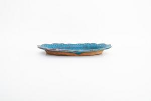 6トンガリオーバル皿 M イッチン 青B
