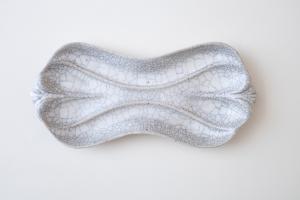 ピーナッツ皿 墨白