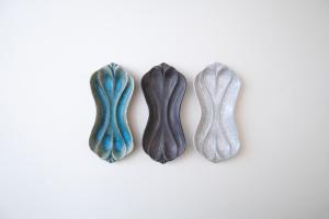 ピーナッツ皿 墨白