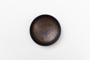 金釉 しのぎ4寸皿