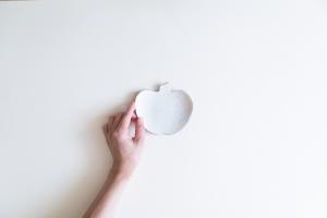 鉄散りんご皿 小