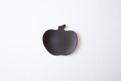 錆釉りんご皿 大
