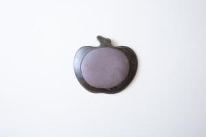 錆釉りんご皿 大