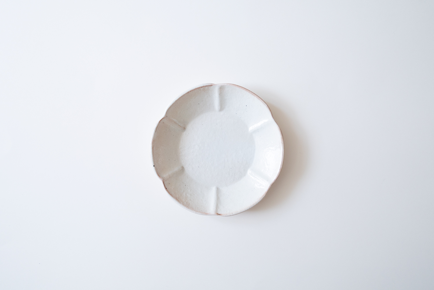 鉄散輪花浅鉢 小