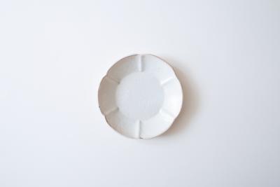 鉄散輪花浅鉢 小