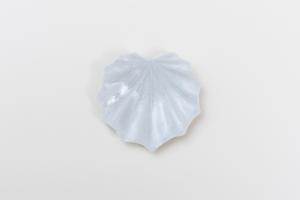 灰青釉 石蕗 豆皿