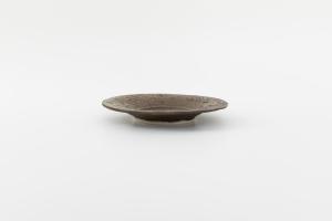ブロンズ釉 陽刻小皿