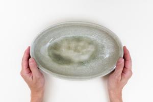 長まるボウル L 白