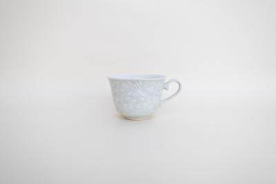 灰青釉 花七宝 コーヒーカップ