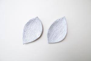 しのぎ 22cm皿 縦縞