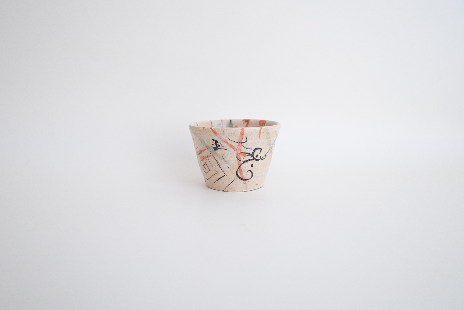 弥七田織部 蕎麦猪口 H