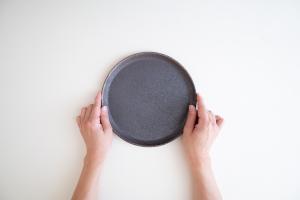 黒南蛮ケーキ皿Φ220