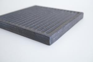 ひびわれリバーシブル角盛皿 200×200