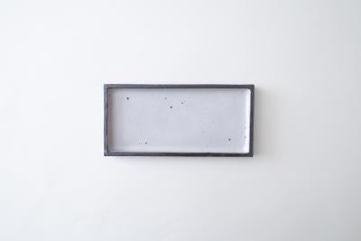 ひびわれリバーシブル角盛皿 110×240