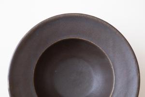 錆釉リムボウル 大