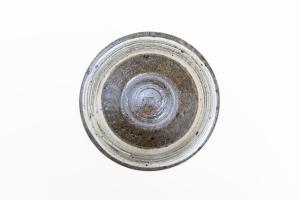 青灰 刷毛目 花浅鉢 6寸