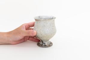 青灰 輪花サワーカップ