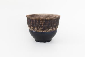 黒スクラッチ 植木鉢 4号