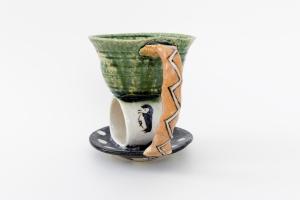 織部 珈琲碗 E