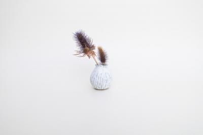 ミニ花入れ しのぎ 縦縞