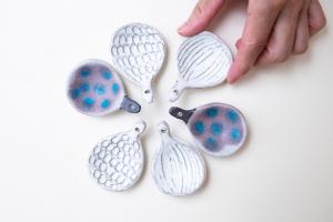 豆さじ しのぎ 縦縞