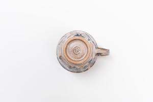 黒流×シルバー 面取マグカップ