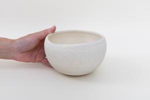 植木鉢 白つぶつぶ(まる)