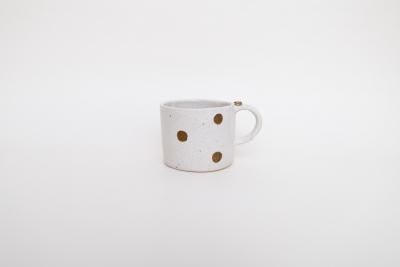 粉引金彩 マグカップ 小 ドット