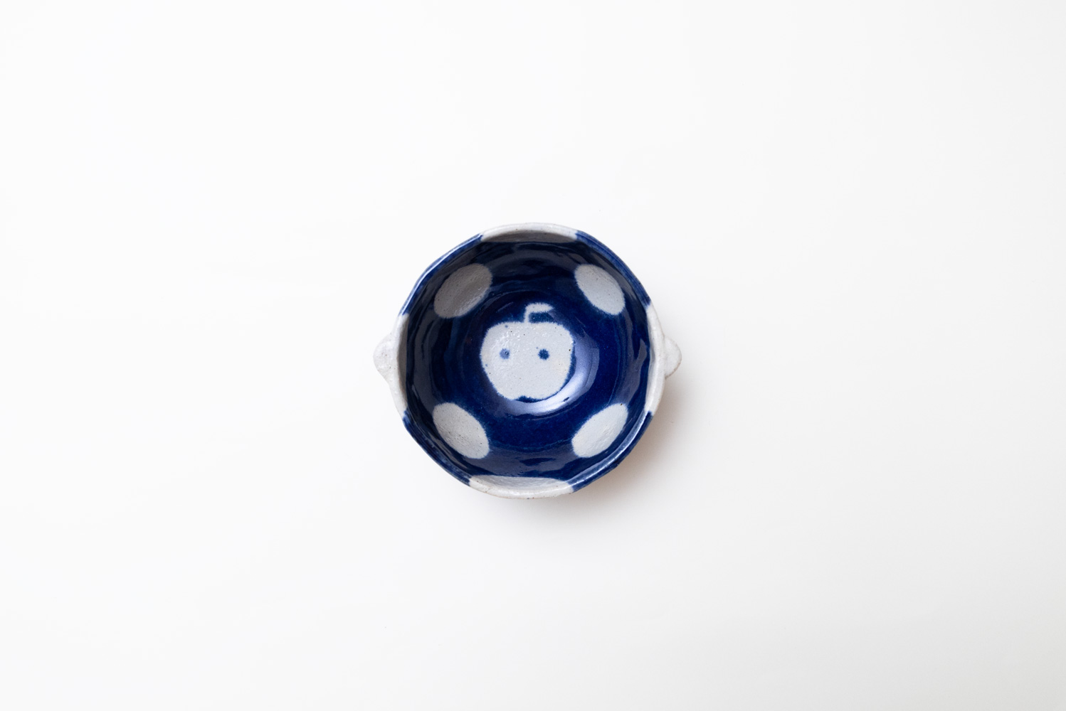 青色 耳付き CORONボウル リンゴ