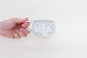 コーヒーカップ しのぎ 縦縞
