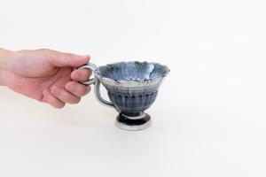 灰釉呉須 マグカップ A