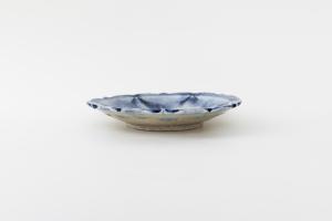 灰釉呉須 皿 Φ155 B