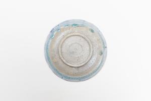 灰釉呉須 皿 Φ155 E