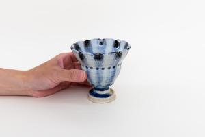 灰釉呉須 ゴブレット C