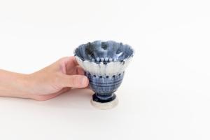 灰釉呉須 ゴブレット D