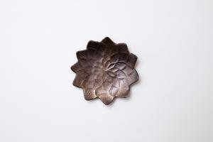 ブロンズ釉 ダリア 豆豆皿