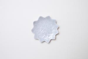 灰青釉 ダリア 豆豆皿