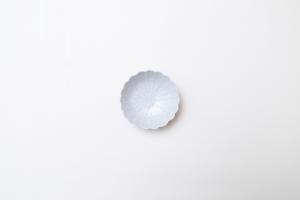 灰青釉 菊小鉢