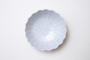 灰青釉 菊小鉢