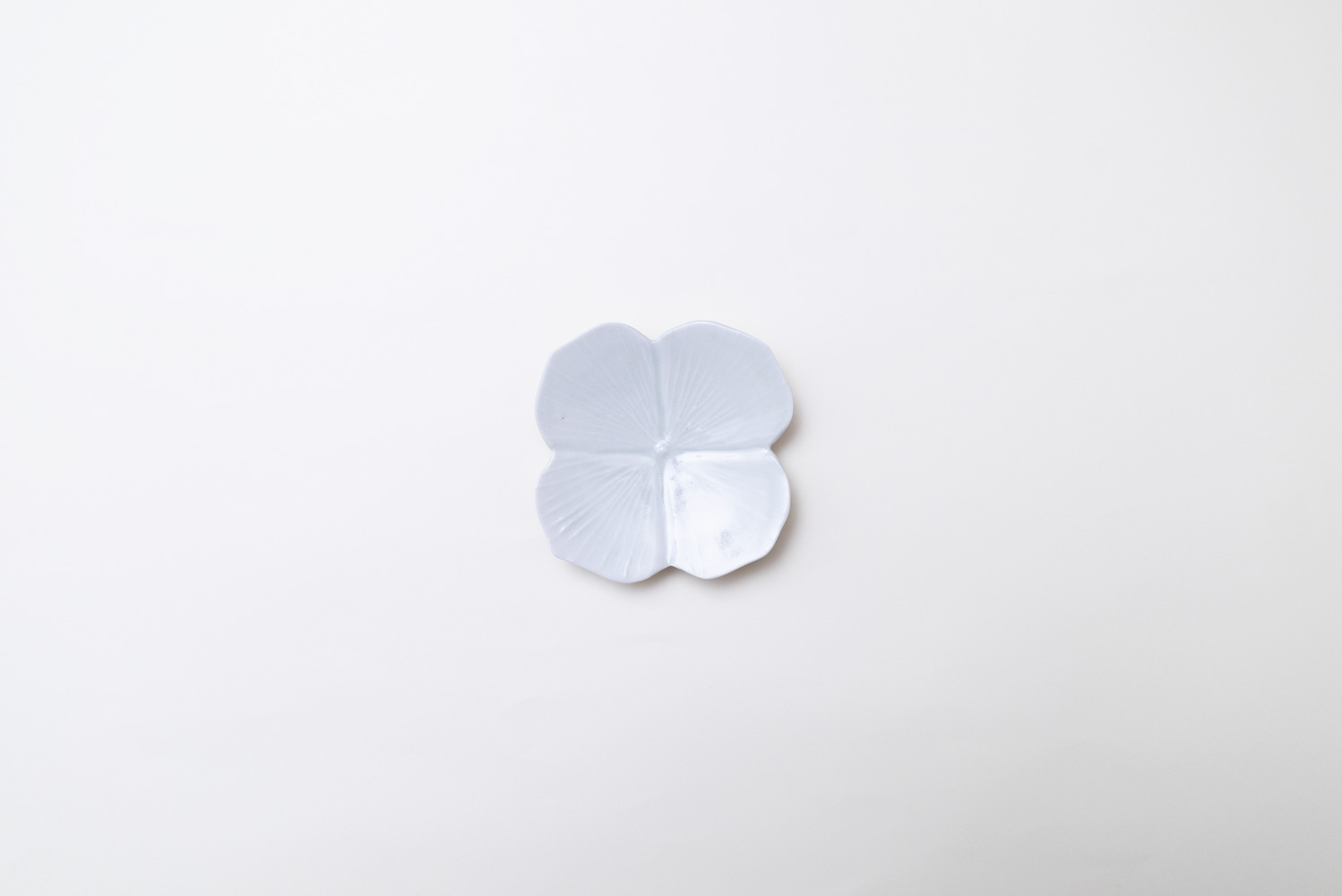 灰青釉 紫陽花 小皿