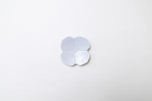 灰青釉 紫陽花 小皿