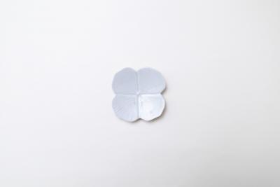 灰青釉 紫陽花 小皿