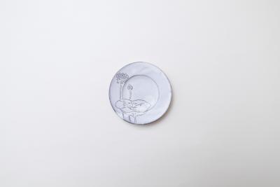 ハス柄皿 小